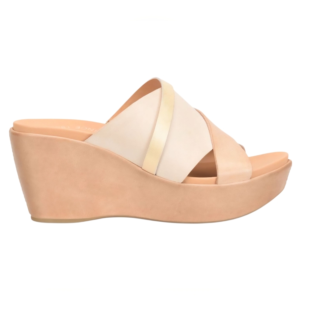NIB Kork-Ease Addie Color Block Wedge Sandal, Womens 7 - Picture 2 of 7